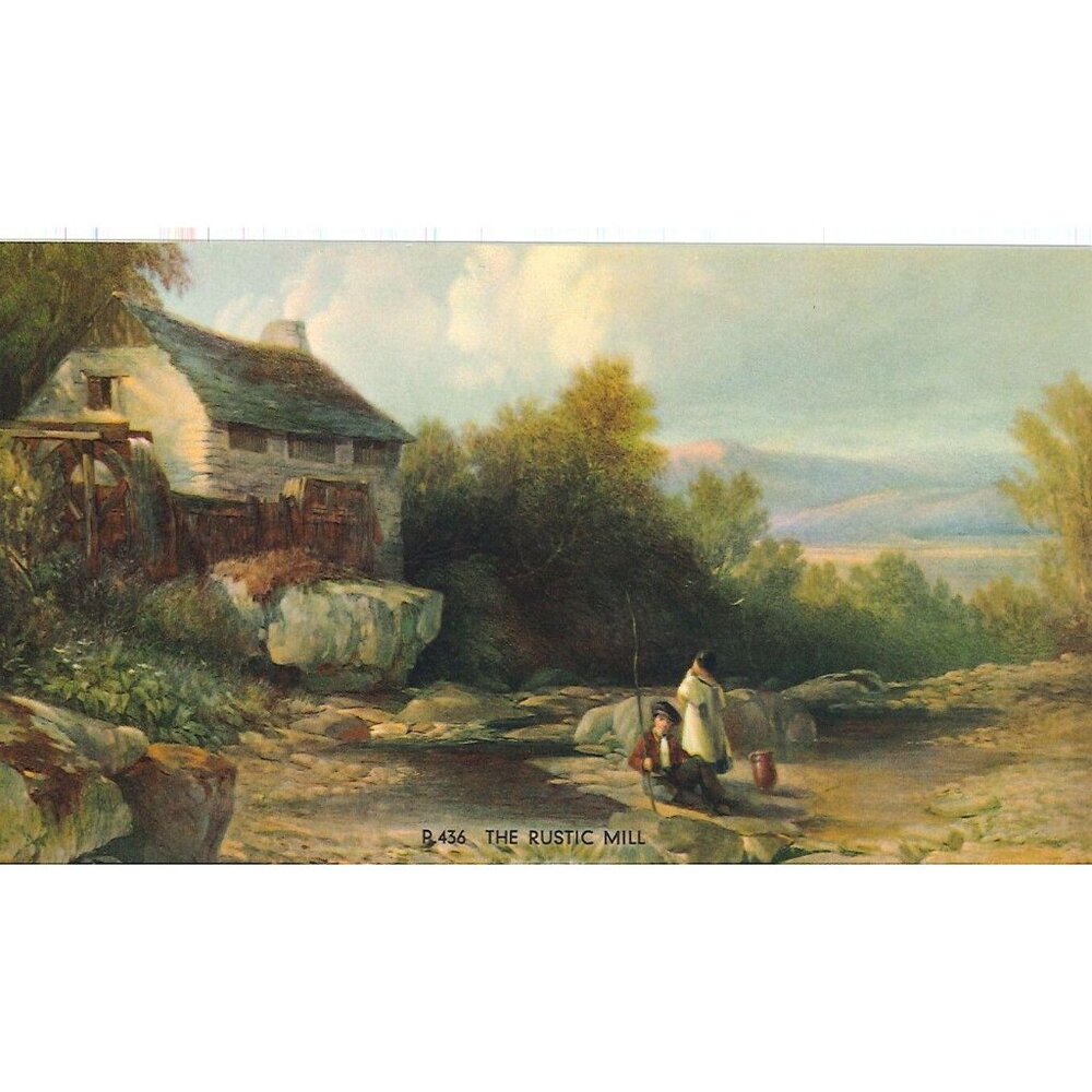 Vintage Calendar Print  "The Rustic Mill"
